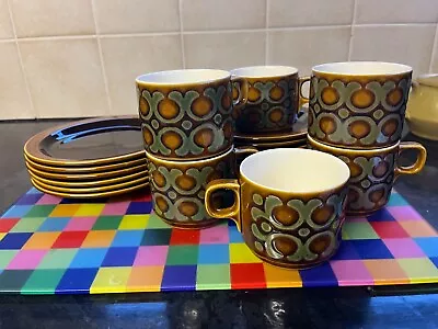 Buy Hornsea Pottery Bronte Cups And Saucers Set Of 4 • 19.99£