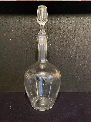 Buy Vintage Cut Glass Decanter With Faceted Neck • 14.99£