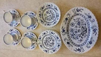 Buy J & G Meakin Classic Blue Nordic England Ironstone Plates, Bowls Set Of 15 • 47.93£