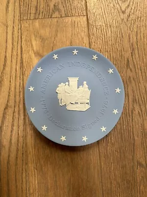 Buy Wedgwood Jasperware Blue Plate American Independence, Declaration Signed • 10£