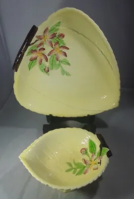 Buy Retro 2 Calton Ware Australian Design Hand Painted Dishes With Flowers  • 8£