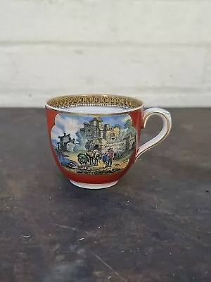 Buy Prattware Antique Tea Cup F & R Pratt & Co Fenton Majenta 19th Century • 0.99£