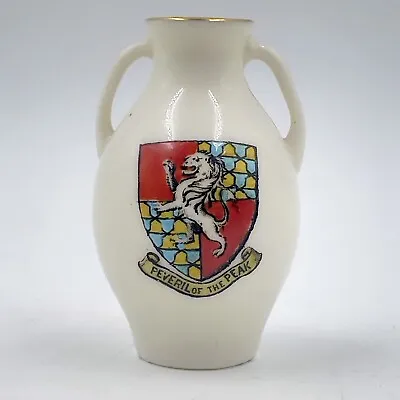 Buy W.h. Goss Crested China - Exeter Vase - Peveril Of The Peak Crest • 10£