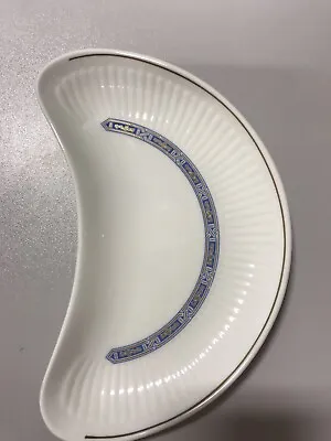 Buy Wedgewood    Insignia  Crecent Dish  Range Blue And Gold • 7.88£