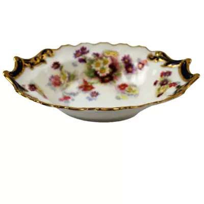 Buy George Jones Crescent China Oval Bon Bon Dish Floral Decorated • 20£