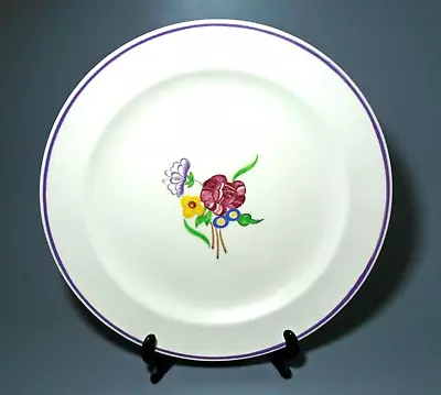 Buy Vintage Poole Pottery 9  Dinner Plate, Traditional Ware Floral Spray • 4.95£