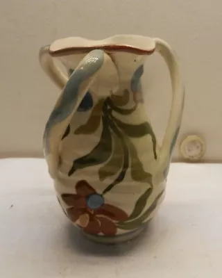 Buy ALLER VALE Pottery TORQUAY Shape 1454 Small 3 Handled Vase 11 Cm Flower Design  • 24£