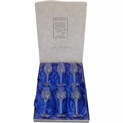 Buy 6 X Edinburgh Crystal Continental Collection Port / Sherry Glasses - Boxed • 19.99£