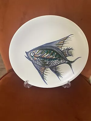Buy Quimper Pottery - Alain Piclet - Piece Unique Fish Plate - 24 Cm. • 80£