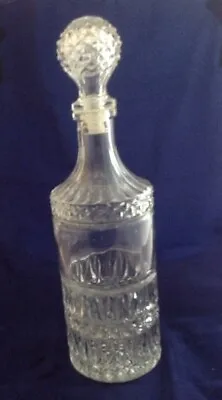Buy Beautiful Vintage Cut Glass Large Decanter • 22£