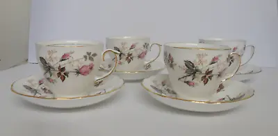 Buy 4 X Vintage Duchess Bone China Cups And Saucers • 9.95£