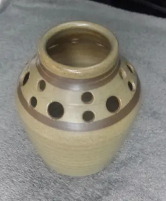 Buy Shelf? Studio Halifax Pottery Vase, Brutalist, Green, Exc Cond • 4.99£