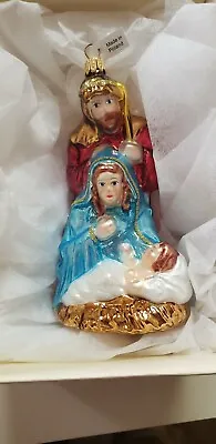 Buy Glassware Art Studio Poland Holy Family Blown Glass Ornament Hand Crafted  • 15.41£