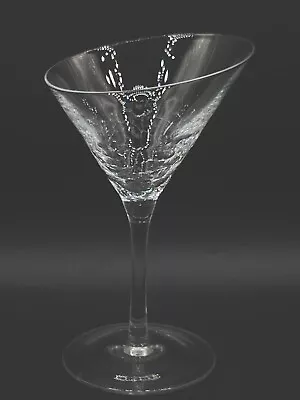 Buy Pier (1) Crackle Martini Glass-Reflections Clear Slant Angle Rim Cosmo Cocktail • 18.46£