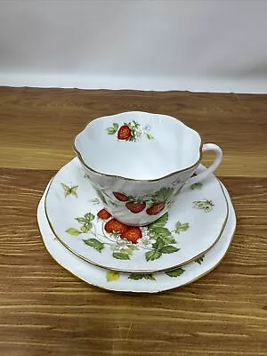 Buy Ringtons Virginia Strawberry Trio Cup Saucer Side Plate Vintage Fine Bone China • 25£