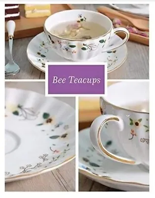 Buy Flower Bee Tea Cups And Saucers, Coffee Bone China Mug 1 Set (1 Cup And 1plate) • 10£