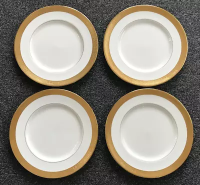 Buy 4 Wedgwood Ascot Pattern Bone China Dinner Plates 27.5cm  In Unused Condition • 200£