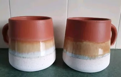 Buy Set Of 2 Sass & Belle Mojave Glaze Stoneware Ceramic Mugs  Tea Coffee  • 10.99£