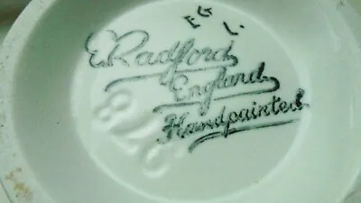 Buy Edward Radford, Vintage Hand Painted Small Vase • 4.95£