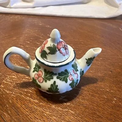 Buy Miniature Tea Pot Floral Motif. With Lid • 9.61£