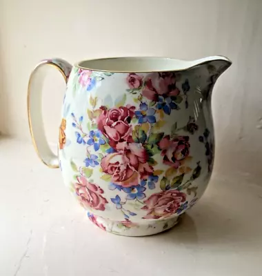 Buy Small Floral Victorian Rose Jug. Chintz China. Royal Winton. Excellent Condition • 18£