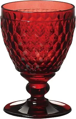 Buy Villeroy & Boch White Wine Crystal Glass Goblet Red Colour, 125ml Boston • 15.50£