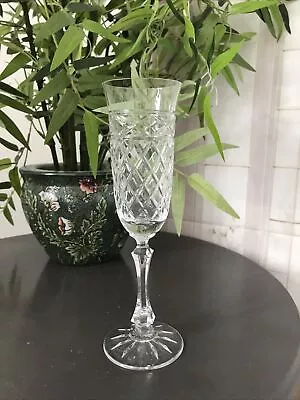 Buy VINTAGE GALWAY CRYSTAL,CUT DRINKING GLASS,CHAMPAGNE PROSECCO FLUTE 22cm • 12£