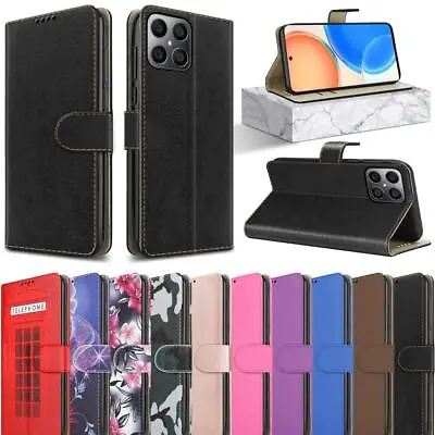 Buy For Honor 70 Lite 5G Case, Slim Leather Wallet Magnetic Flip Stand Phone Cover • 5.95£
