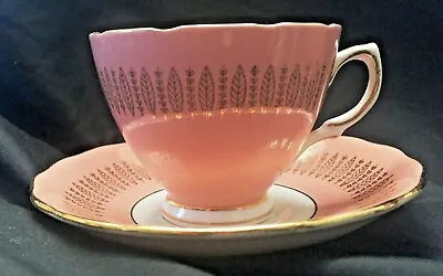 Buy Colclough China Tea Cup And Saucer Set Excellent Condition Unique Pink Pattern • 14.48£