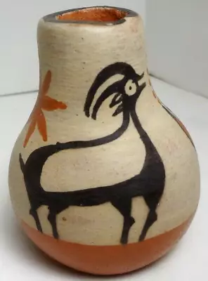Buy Vintage HAND THROWN And DECORATED SOUTHWEST POTTERY VASE - GOAT By YAYA • 19.04£