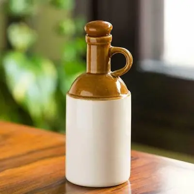 Buy Ceramic Oil Dispenser 1 Litres Brown And Off White • 68.98£