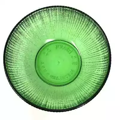 Buy EO BRODY Glass Candy Bowl Emerald Green Ribbed Round Dish Vtg Cleveland USA • 12.28£
