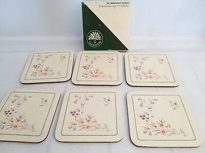 Buy Vintage Taunton Vale Melamine Coasters Blossom 6 Coasters  Mats Boxed • 14.99£