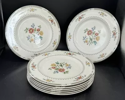 Buy Vintage Royal Doulton Fine Bone China Kingswood 8 Dinner Plates - 27 Cm Dia • 39.45£
