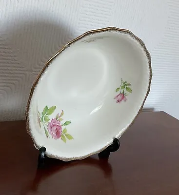 Buy Antique/Vintage LUXOR VELLUM Ceramic Large Bowl/dish “Roses” Swinnertons Staff. • 4.89£