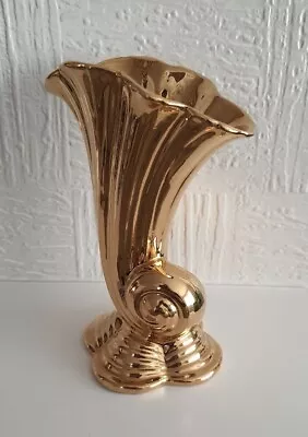 Buy Vintage Royal Winton Grimwades Golden Age Cornucopia Vase. • 12.50£