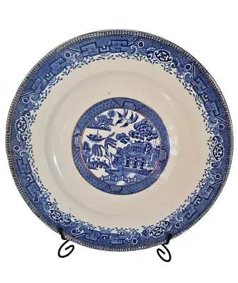 Buy Vintage  Big Plate Willow Ware Royal China Unique Gift For Blue & White Lovers • 341.57£