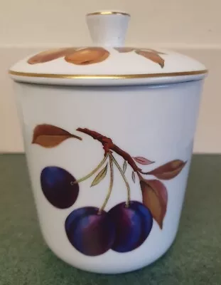 Buy ROYAL WORCESTER EVESHAM VALE STORAGE JAR WITH LID APPROX 13cms HIGH  • 14.99£