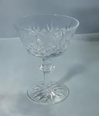Buy  Vintage  Hand Cut Fancy Stem Crystal Art Deco Style Champagne Cocktail Glass • 15£