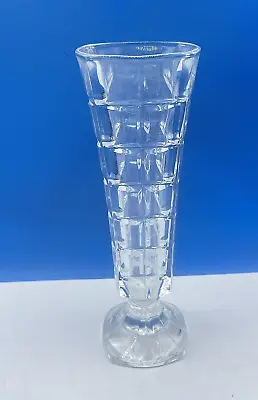 Buy Vase Modernist Style Glass Lovely Vintage 1930 Style Spill Stem Clear 17cm Vase • 11.98£