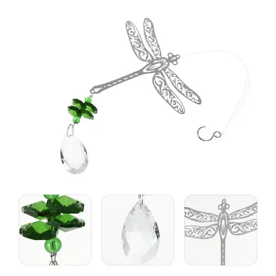 Buy Crystal Butterfly Ornament Glass And Metal Ball Adornment Outdoor Decor • 8.75£