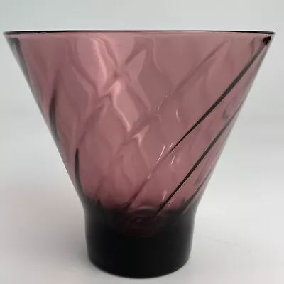 Buy Hazel Atlas Amethyst Glass Candy Dish Moroccan Twist MCM 5” Purple  Nut Bowl • 11.56£