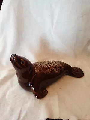 Buy Vintage Ceramic Seal Figurine Fosters South West Cornish Lava Glaze Art Pottery • 4.99£
