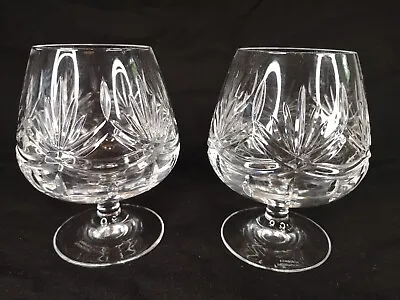 Buy Pair Of Vintage Edinburgh International Crystal  Brandy Glasses VGC (#F) • 21.99£