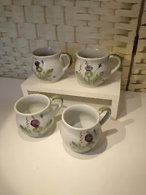 Buy Buchan Stoneware Thistleware Tea Cups Set 4 1722 St • 37.56£