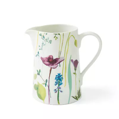 Buy Portmeirion Porcelain Drinking Jug With Water Garden Pattern -Multicolor • 45£