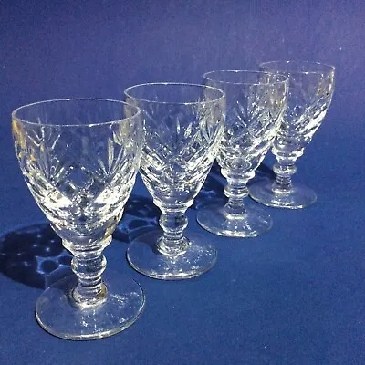 Buy Royal Doulton Crystal “ Georgian “ 4 X Liquor Glasses • 9.95£
