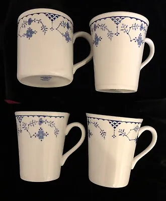 Buy Mason’s (Furnivals) Blue Denmark Fluted Mugs X3 And One Straight Mug • 30£