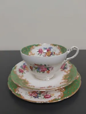 Buy Paragon Rockingham Green Tea Trio - Tea Cup, Saucer And Plate • 18£
