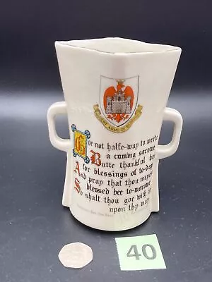 Buy WH Goss Crested China - Large Irish Mather - 4 Bedford, Schools Crests + Verse • 50£